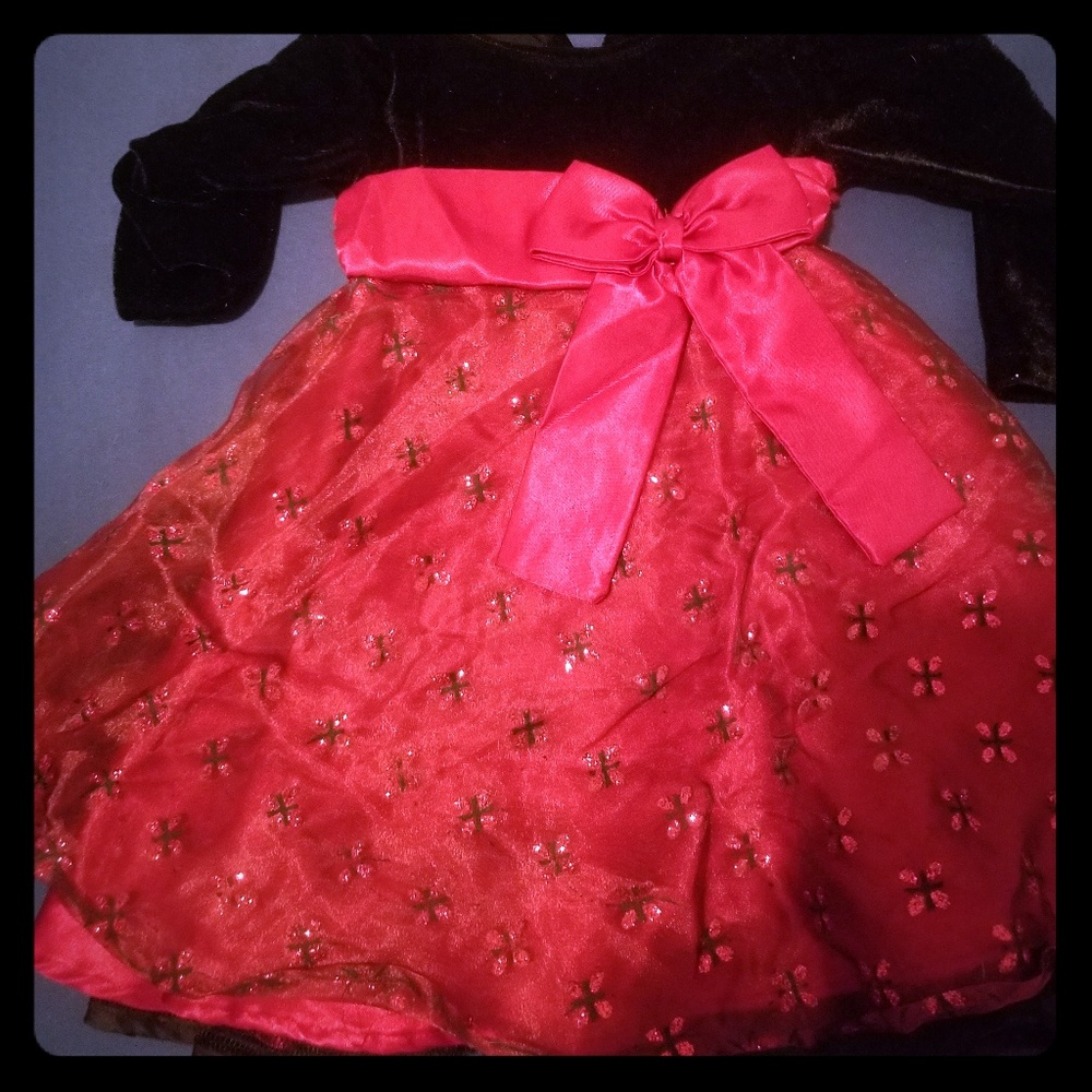 **,INFANT GIRLS SIZE 18 MONTHS HOLIDAY DRESS**